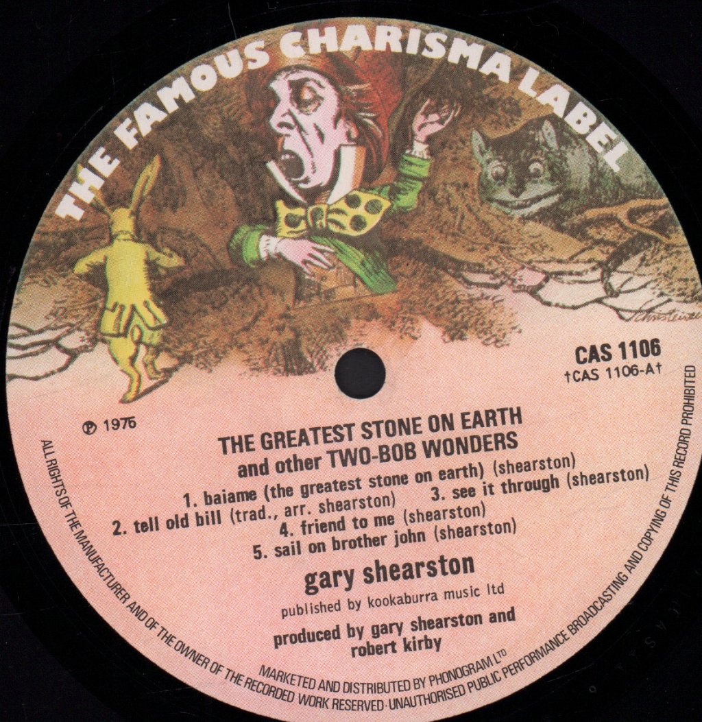 Gary Shearston - Greatest Stone On Earth - Lp