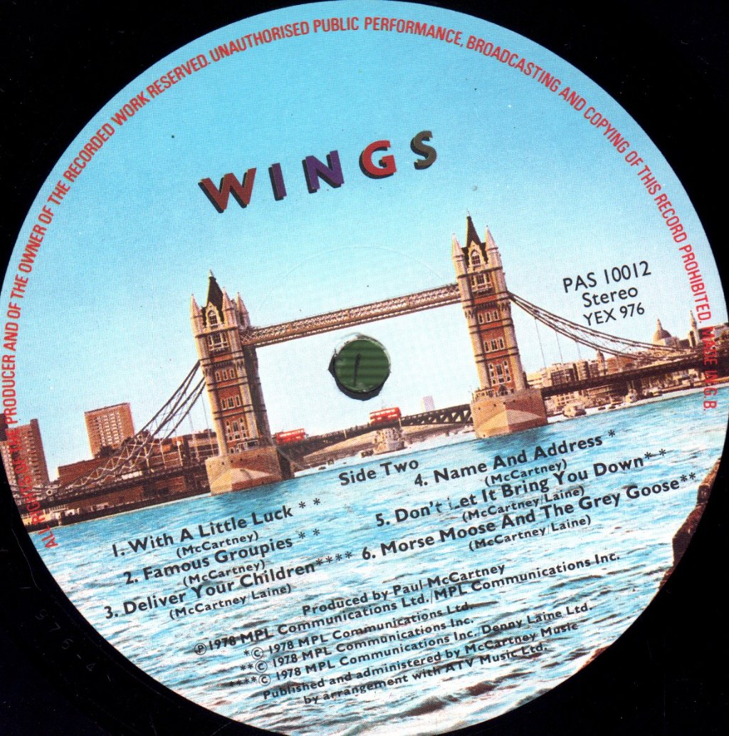 Wings - London Town - Lp