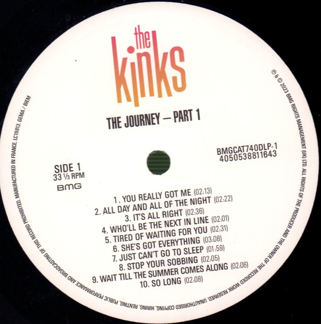 Kinks - Journey: Part 1 - Double Lp