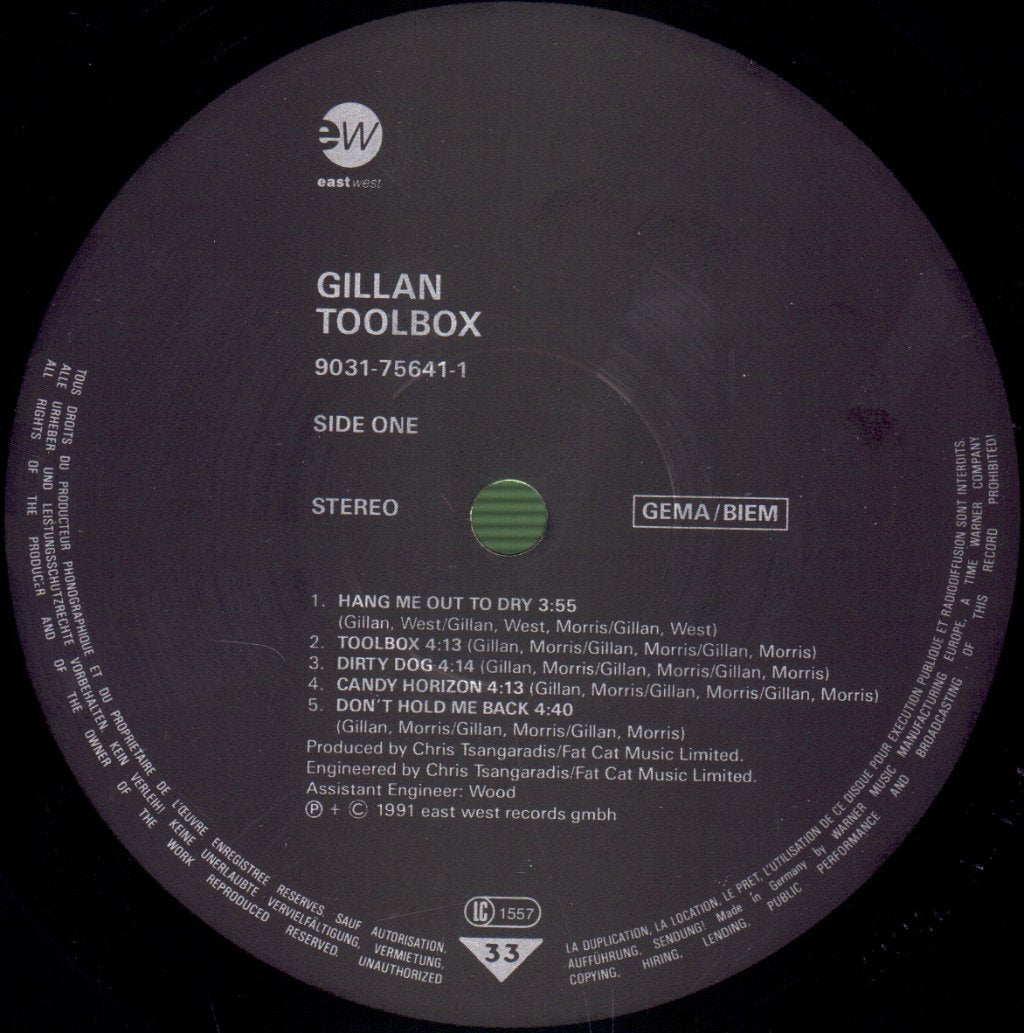 Gillan - Toolbox - Lp