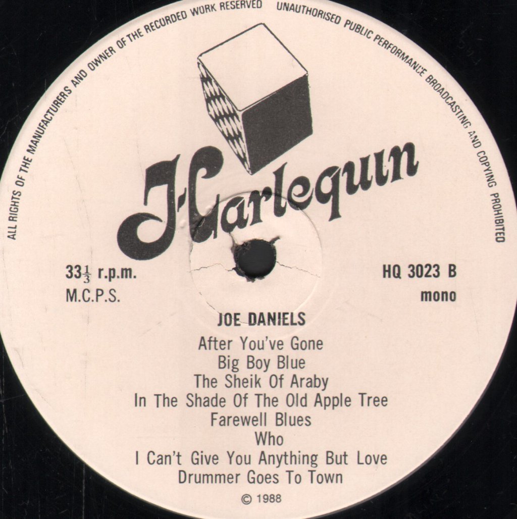 Joe Daniels - Drummer Goes To Town! (Joe Daniels 1935-1937) - Lp