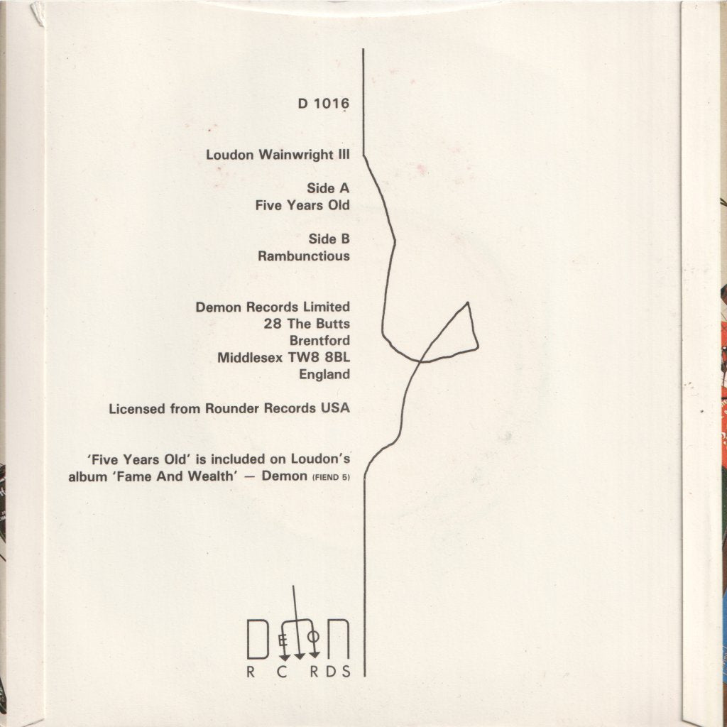 Loudon Wainwright 3 - Five Years Old - 7 Inch