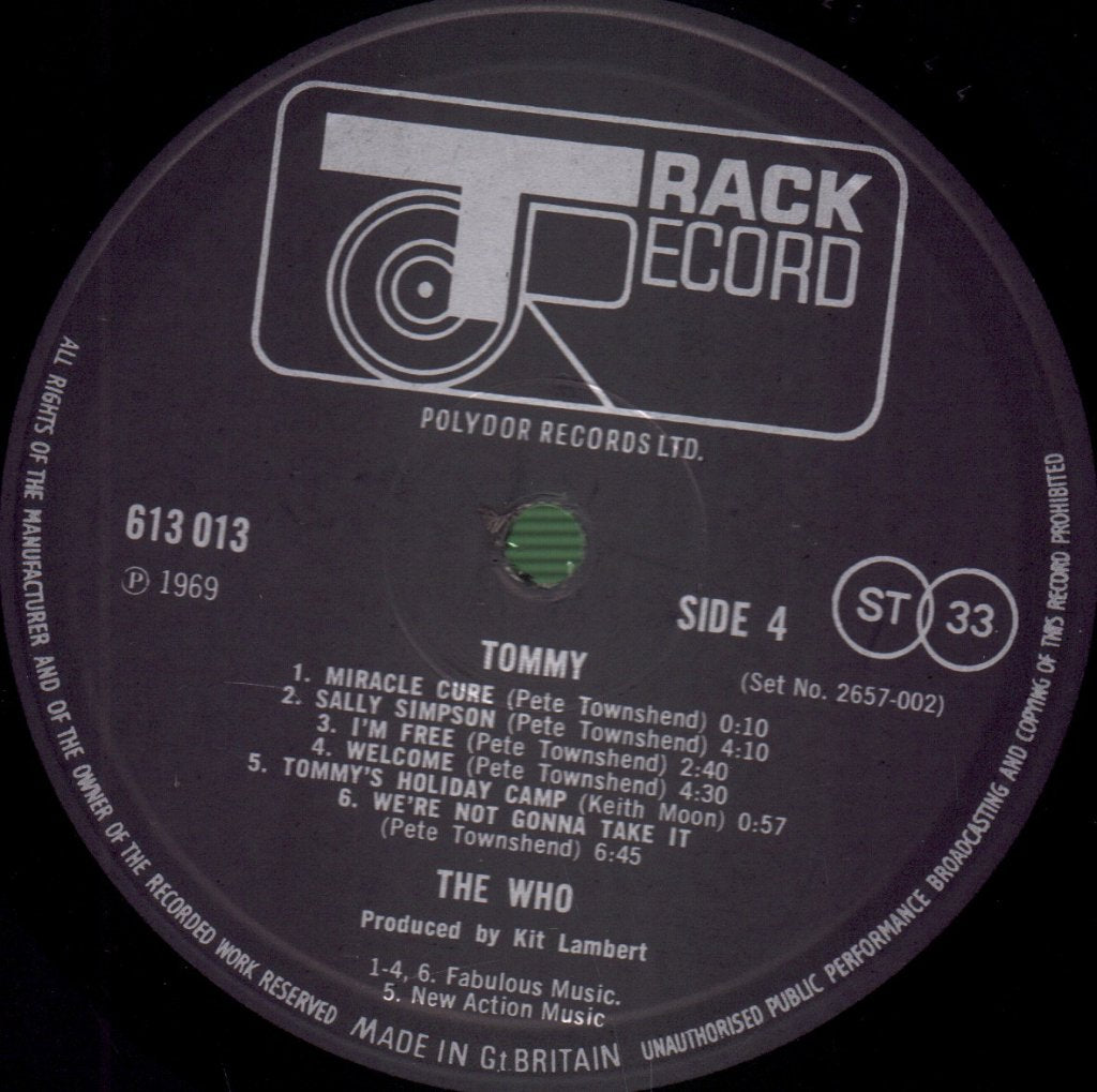 Who - Tommy - Double Lp