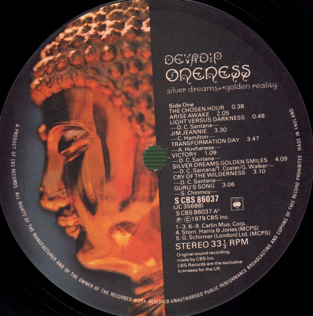 Devadip Carlos Santana - Oneness - Lp