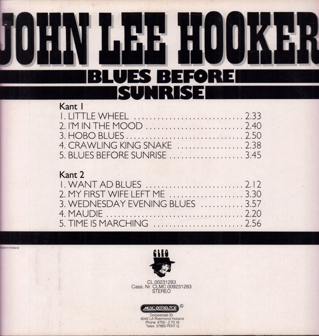 John Lee Hooker - Blue Before Sunrise - Lp