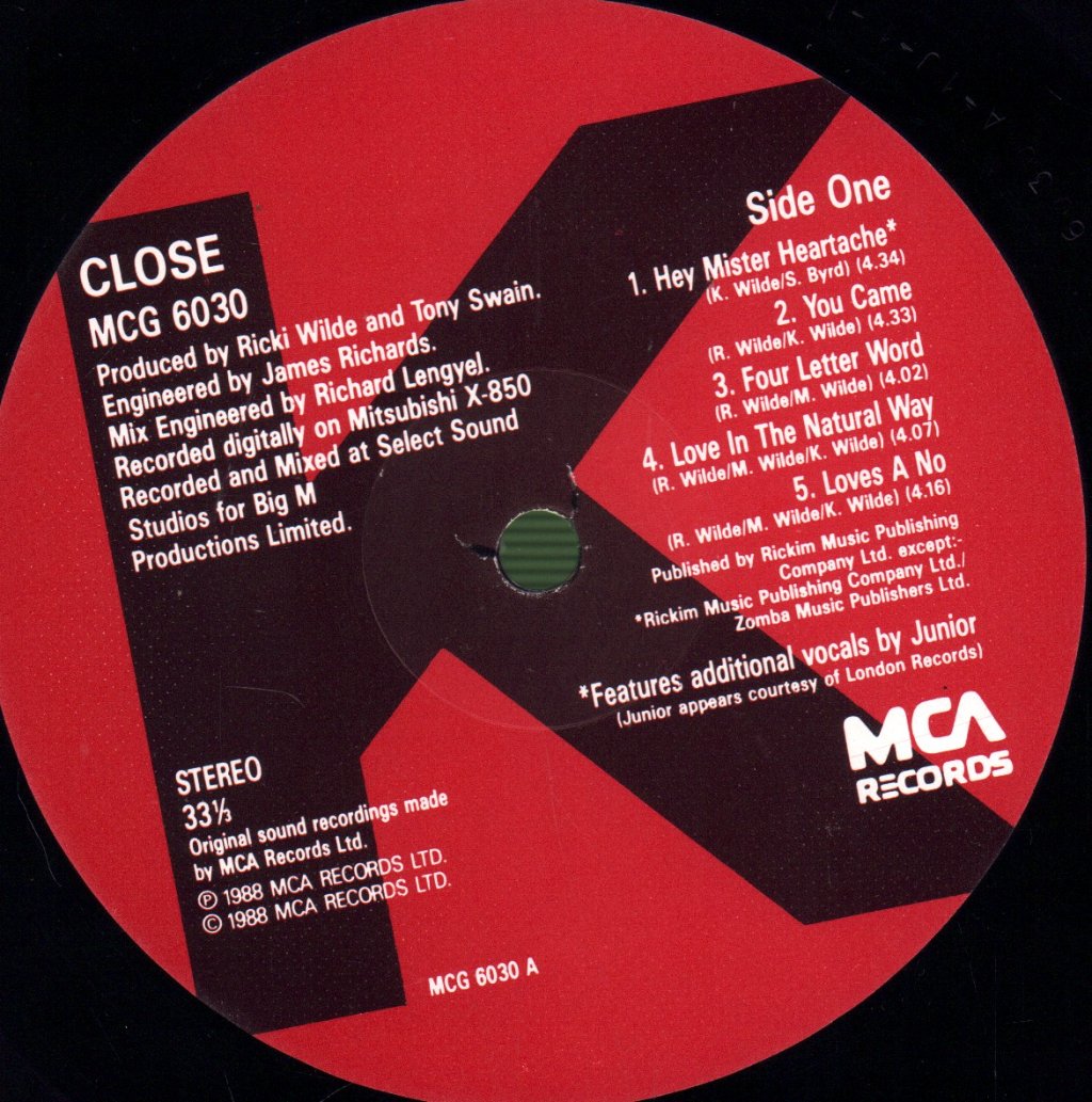 Kim Wilde - Close - Lp