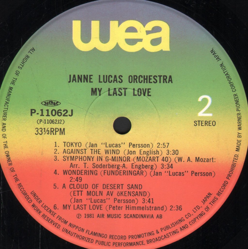 Janne Lucas - My Last Love - Lp