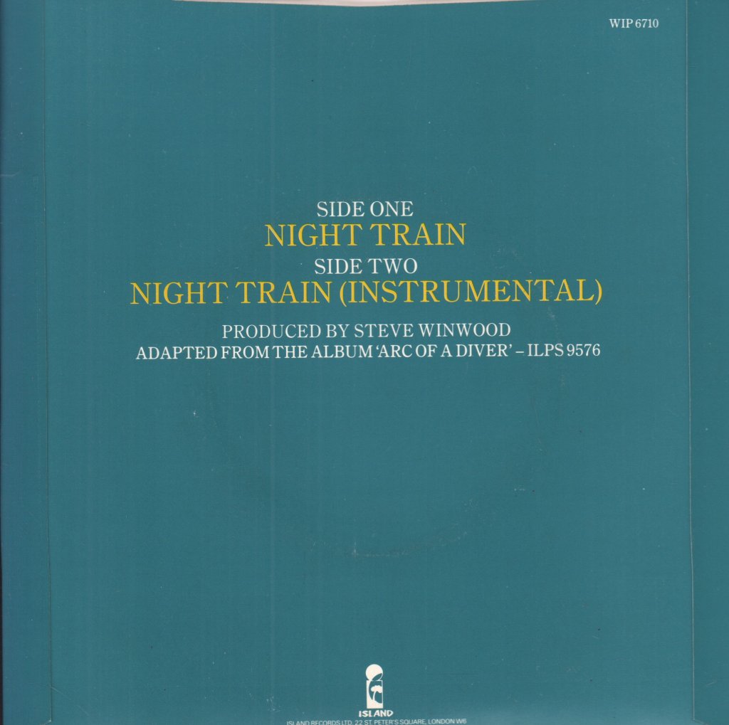Steve Winwood - Night Train - 7 Inch