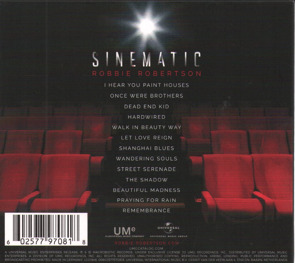 Robbie Robertson - Sinematic - Cd