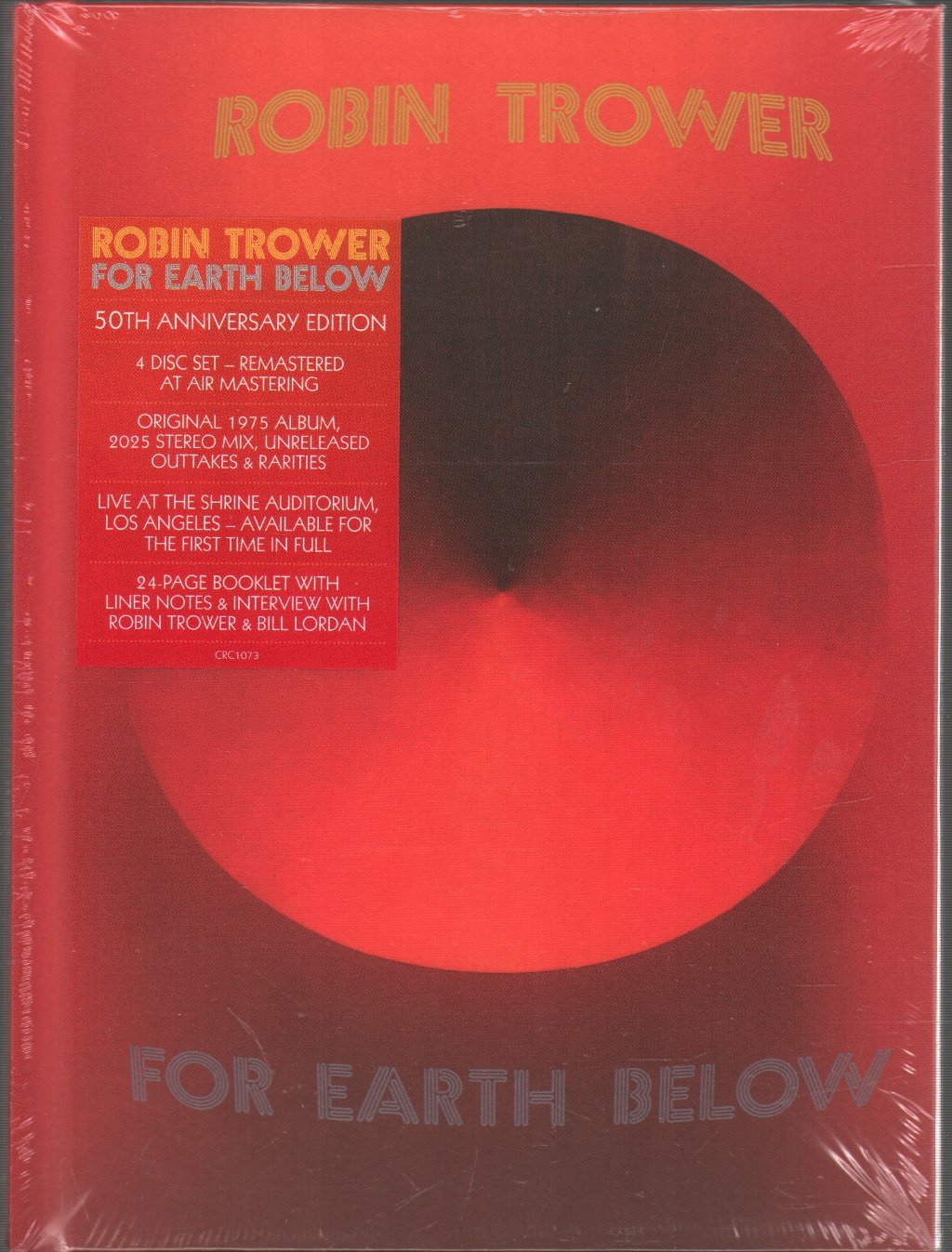 Robin Trower - For Earth Below - Cd Set
