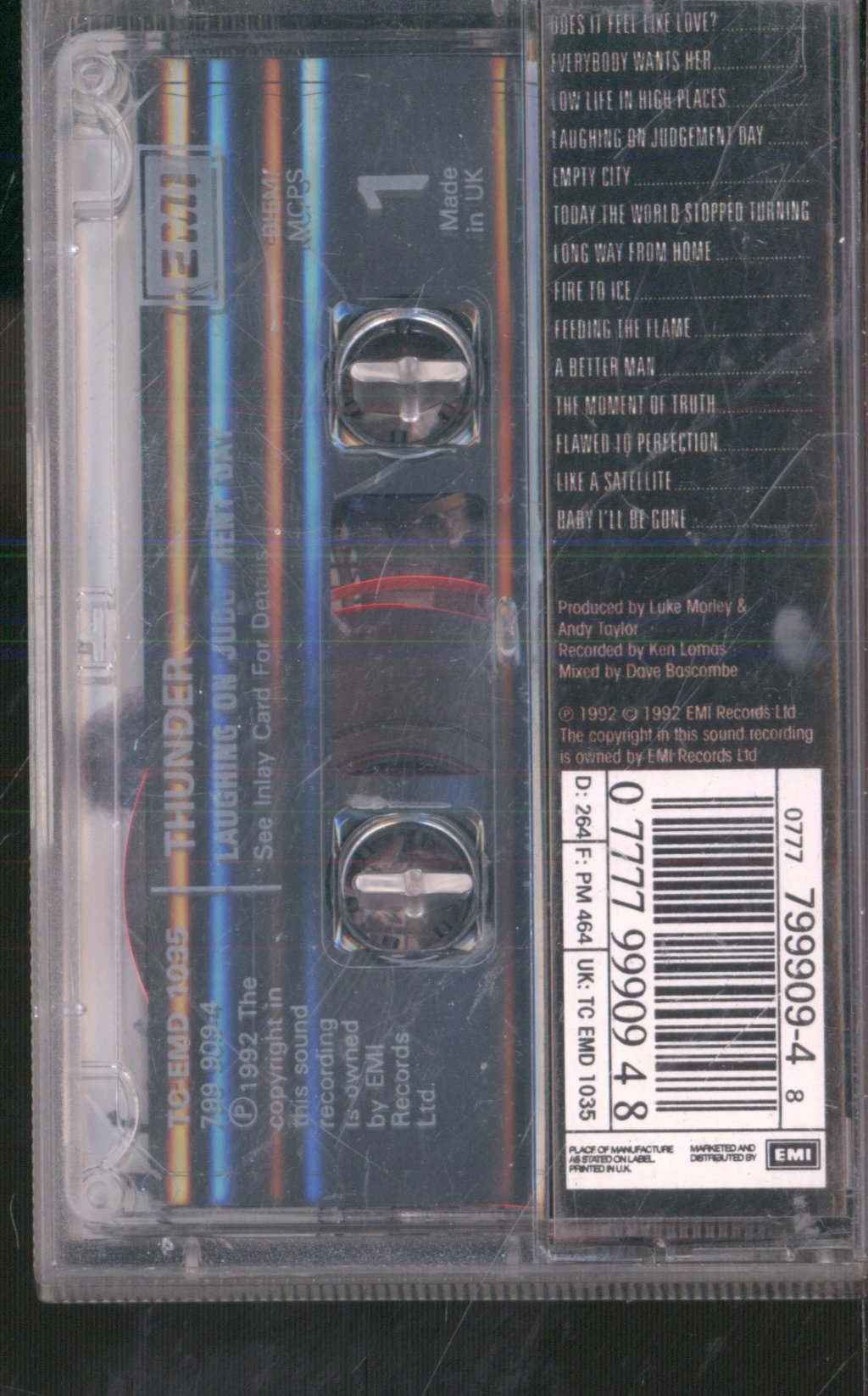 Thunder - Laughing On Judgement Day - Cassette