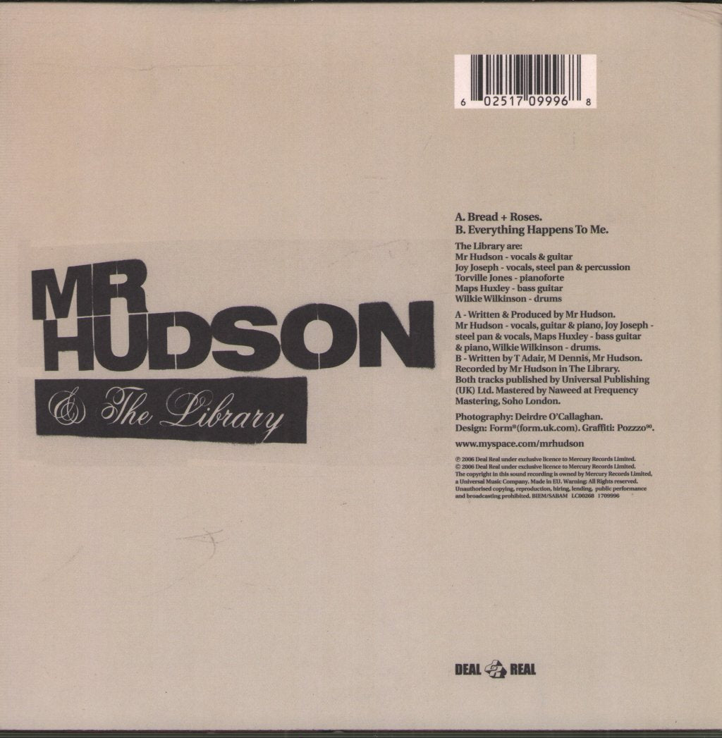 Mr Hudson And The Library - Bread + Roses EP - 7 Inch