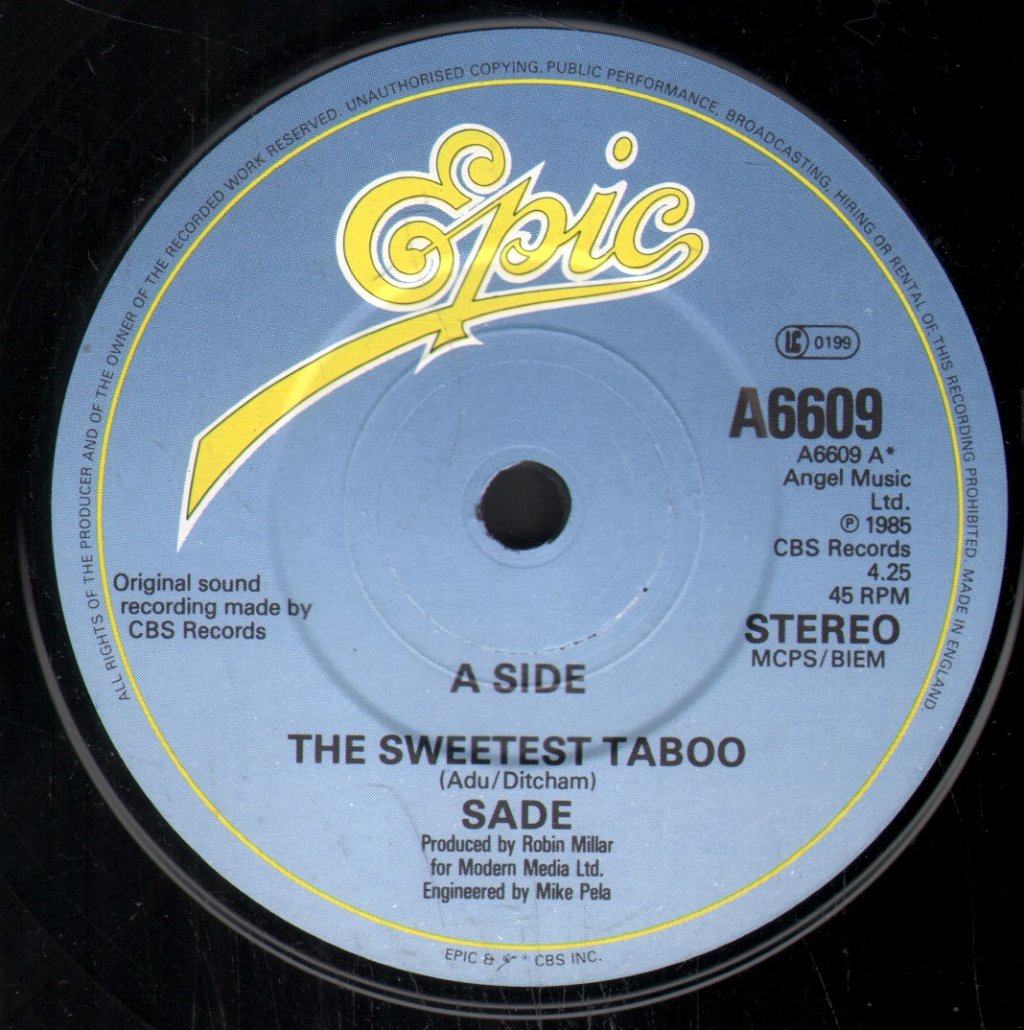 Sade - Sweetest Taboo - 7 Inch