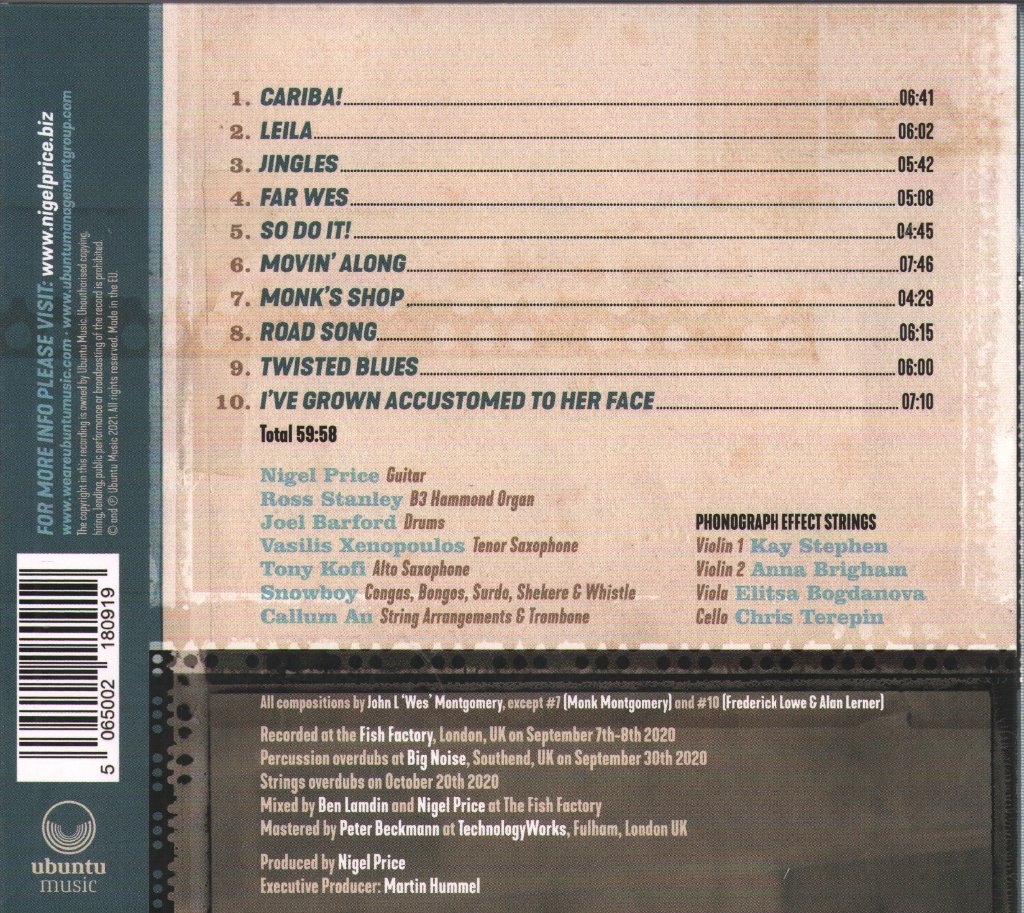 Nigel Price - Wes Reimagined - Cd