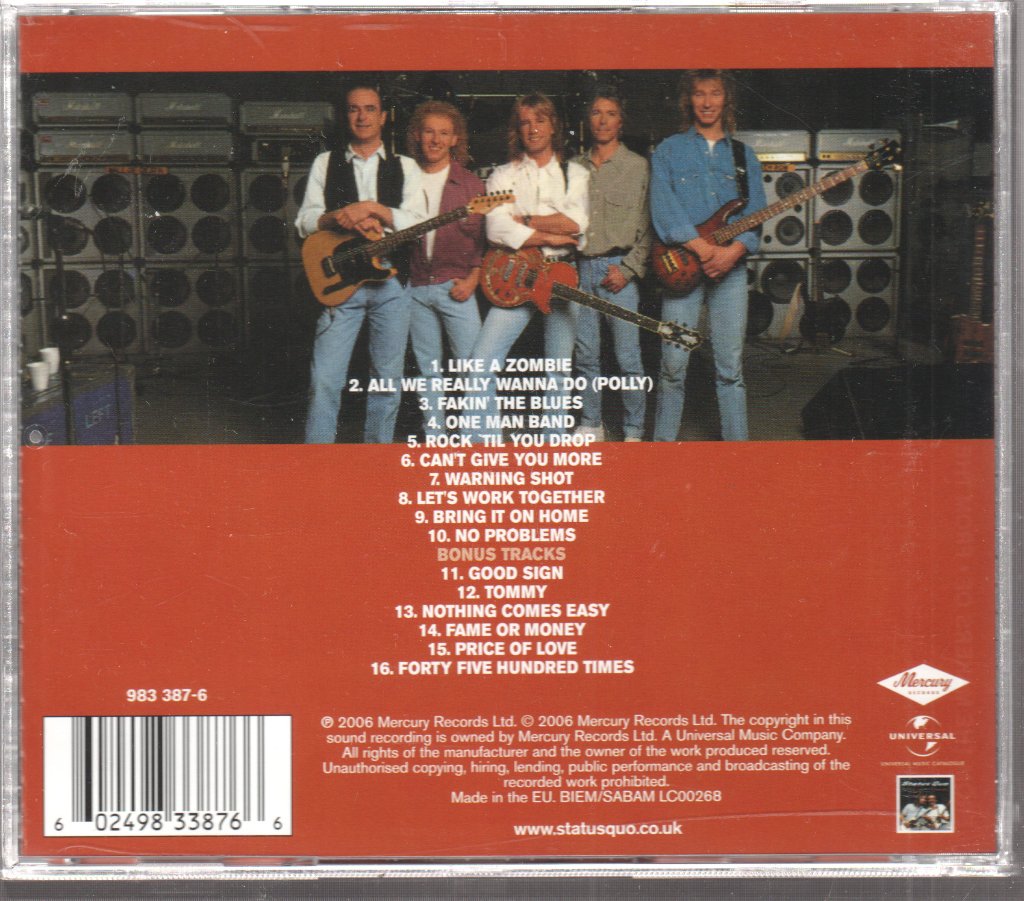 Status Quo - Rock 'Til You Drop - Cd