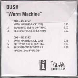 Bush (Alternative/Rock Group) - Warm Machine - Cdr