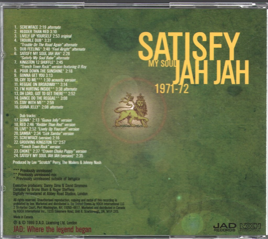 Bob Marley & The Wailers - Complete Bob Marley & The Wailers 1967 To 1972 Part III - Double Cd