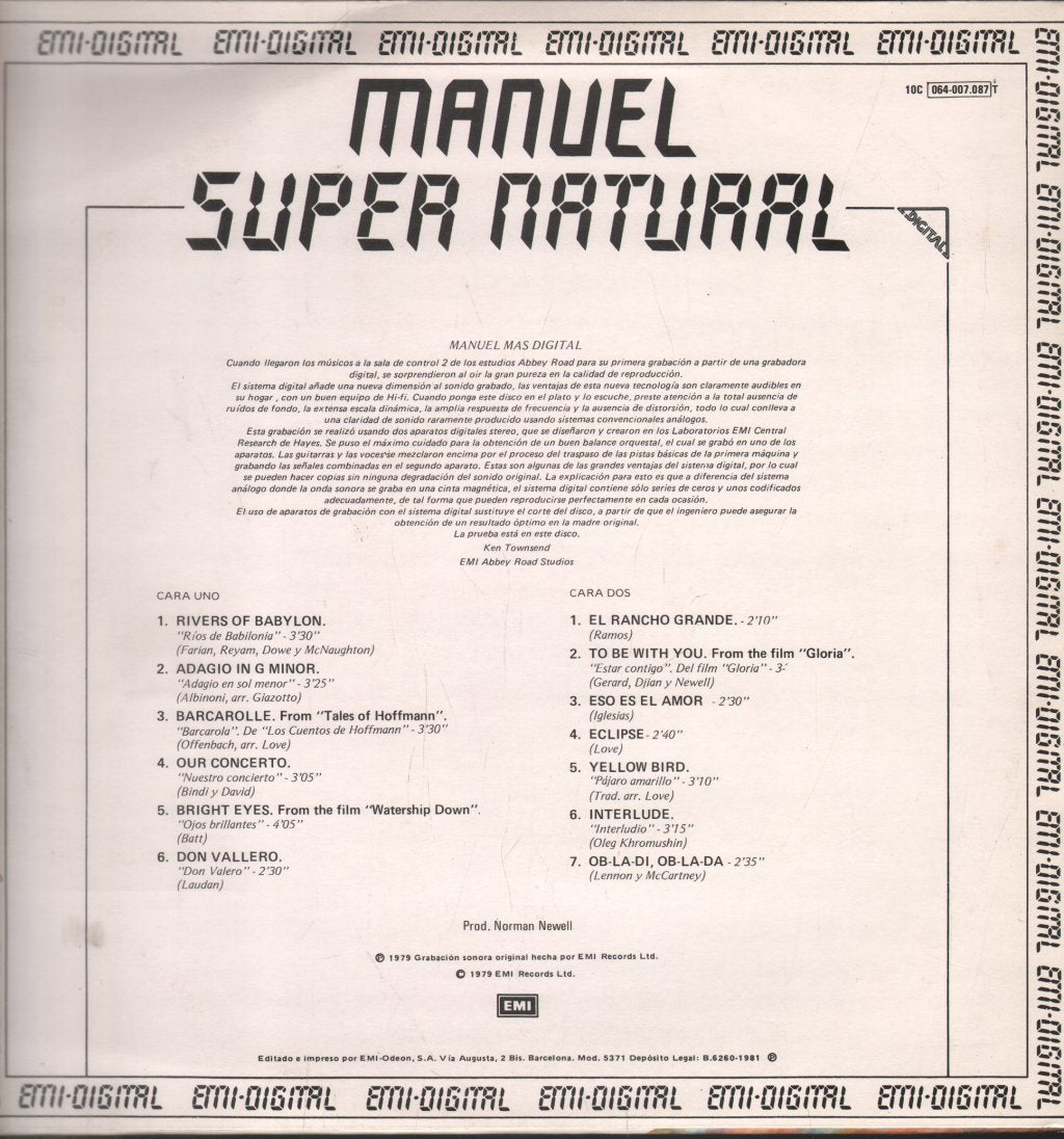 Manuel And His Music Of The Mountains - Super Natural - Lp