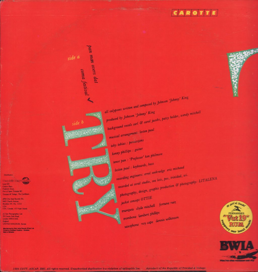 Johhny King - Try - 12 Inch