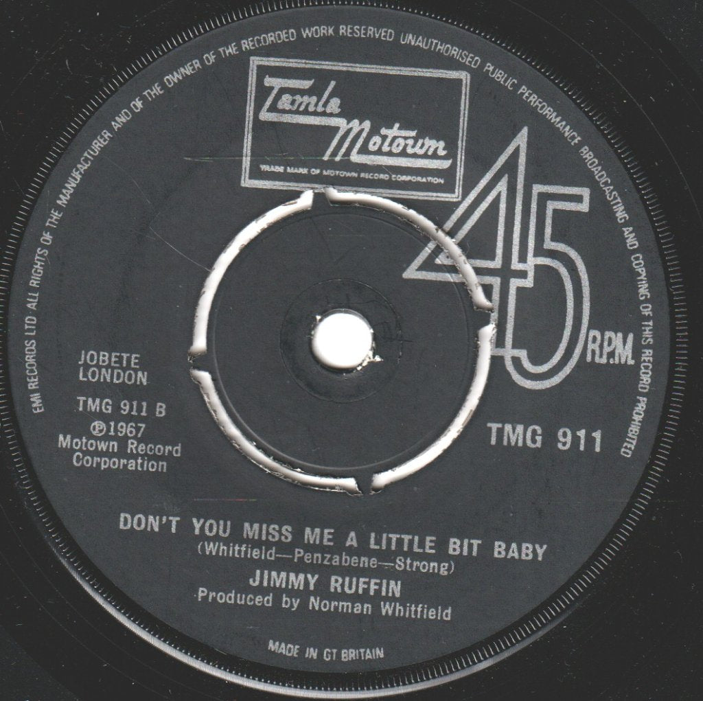 Jimmy Ruffin - What Becomes Of The Broken Hearted - 7 Inch