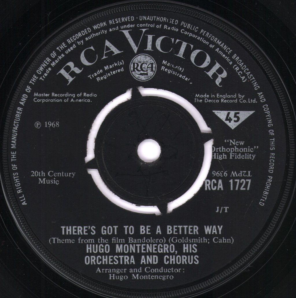 Hugo Montenegro - Good The Bad And The Ugly - 7 Inch