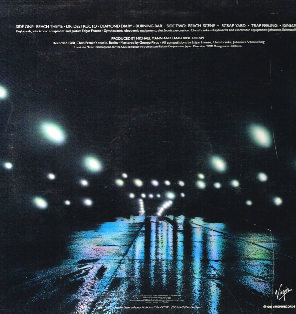 Tangerine Dream - Thief - Lp