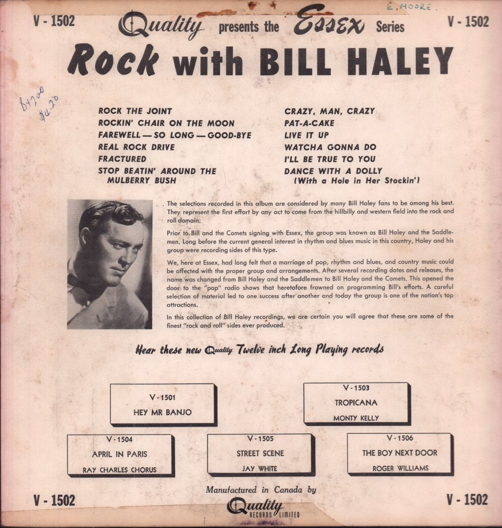 Bill Haley And His Comets - Rock With Bill Haley And The Comets - Lp
