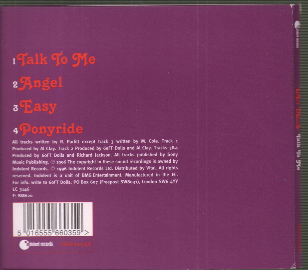 60 Ft Dolls - Talk To Me - Cd