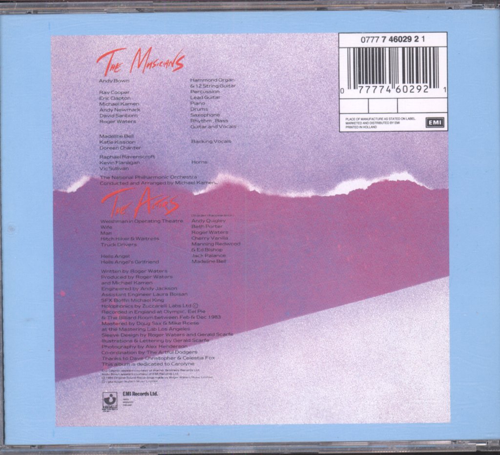 Roger Waters - Pros And Cons Of Hitch Hiking - Cd