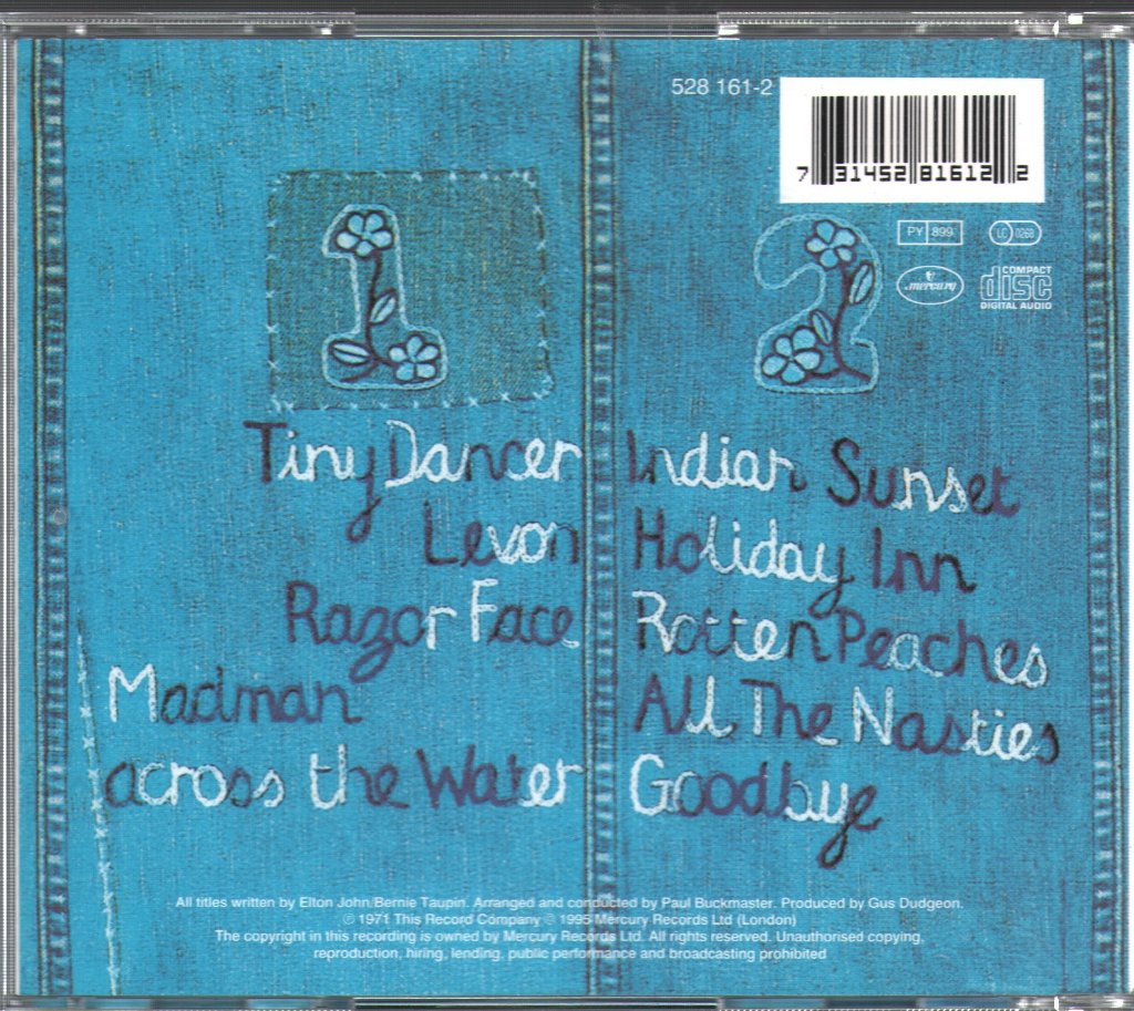 Elton John - Madman Across The Water - Cd