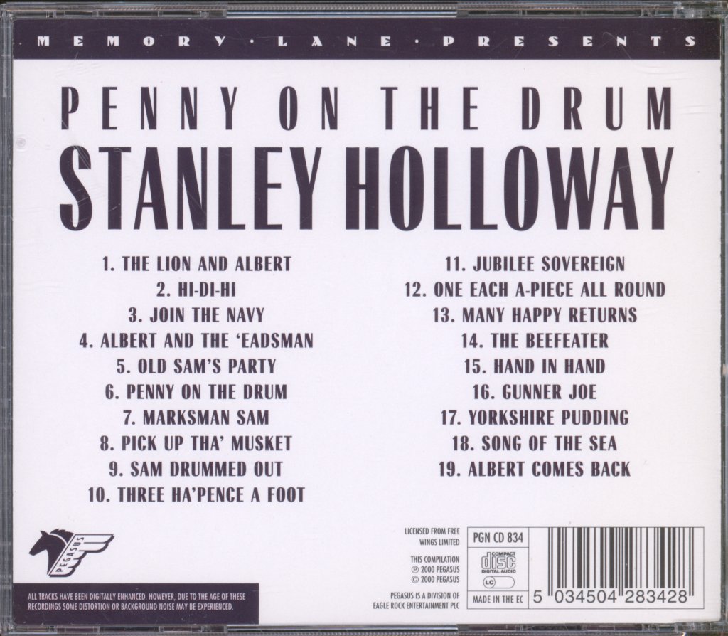 Stanley Holloway - Penny On The Drum - Cd