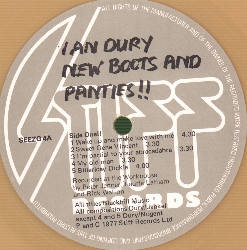 Ian Dury - New Boots And Panties!! - Lp