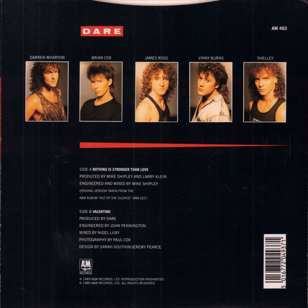 Dare - Nothing Is Stronger Than Love - 7 Inch