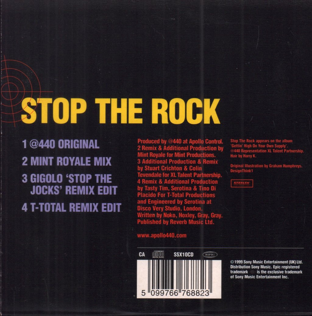 Apollo 440 - Stop The Rock - Cd