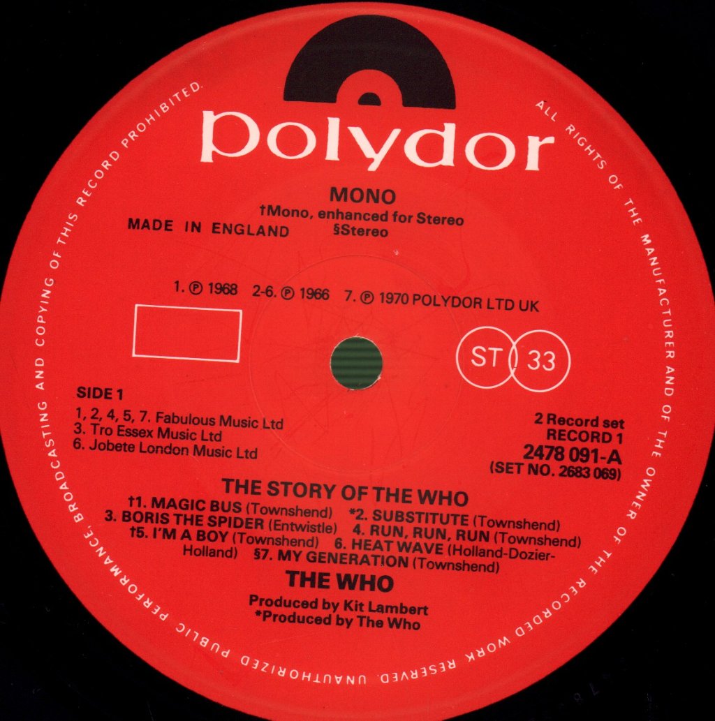 Who - Story Of - Double Lp