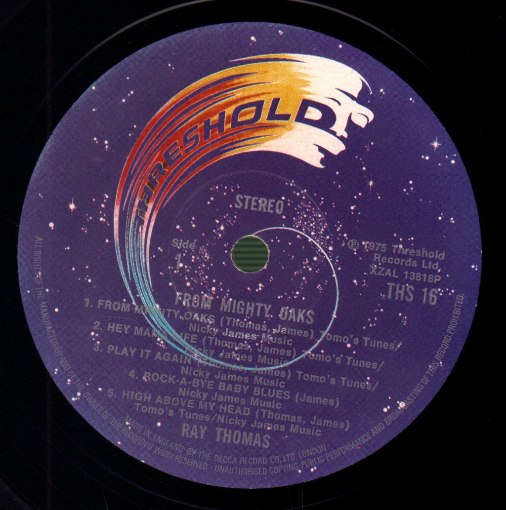 Ray Thomas - From Mighty Oaks - Lp
