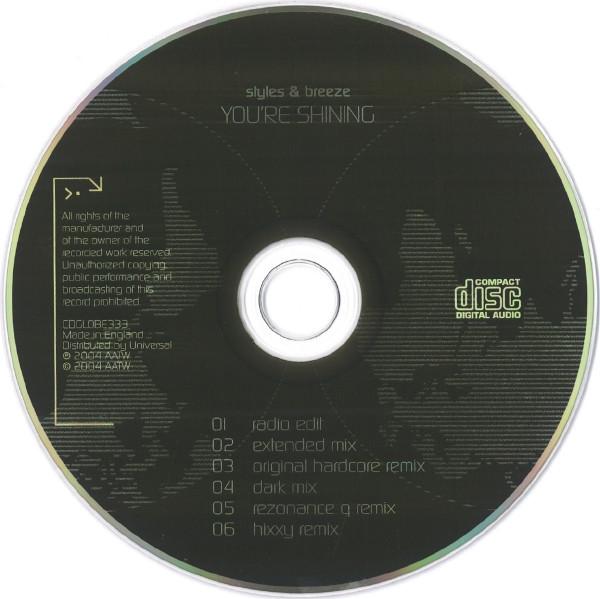 Styles and Breeze - You're Shining - Cd