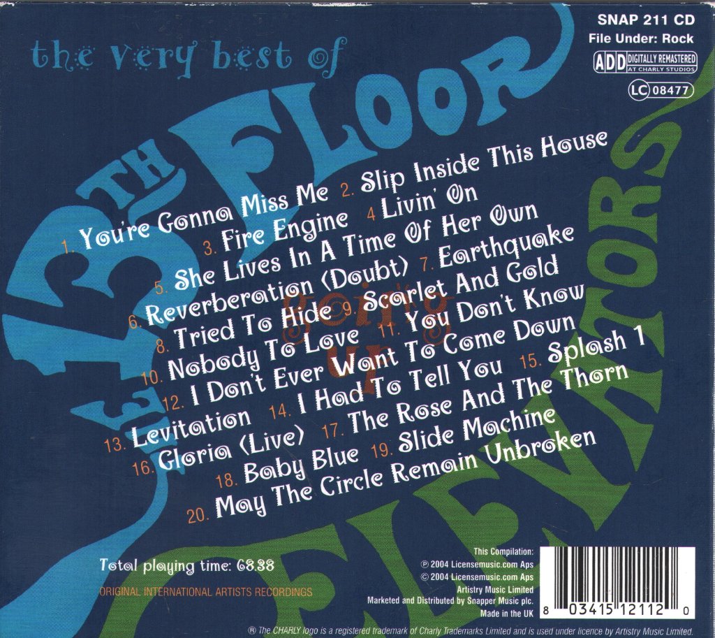 13th Floor Elevators - Going Up: The Very Best Of The 13th Floor Elevators - Cd