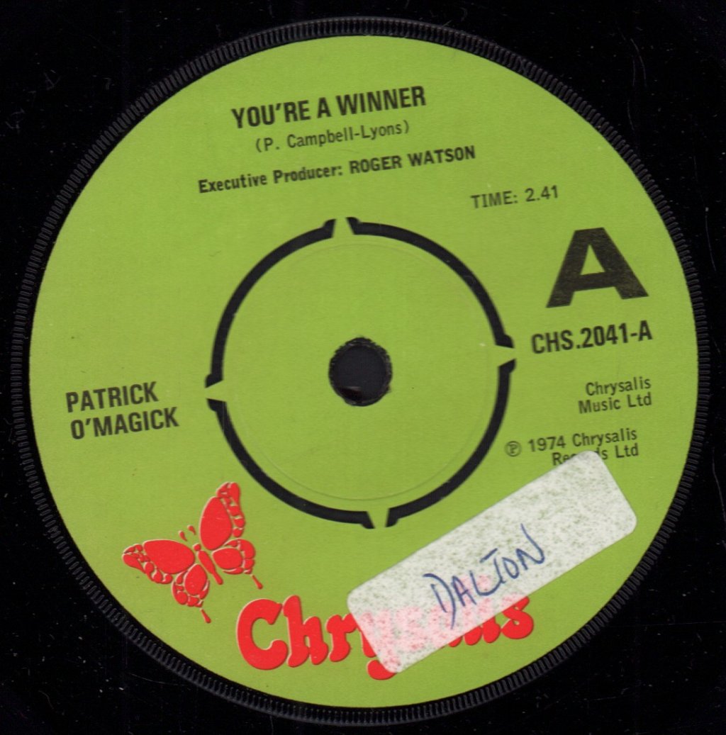 Patrick O'Magick - You're A Winner - 7 Inch