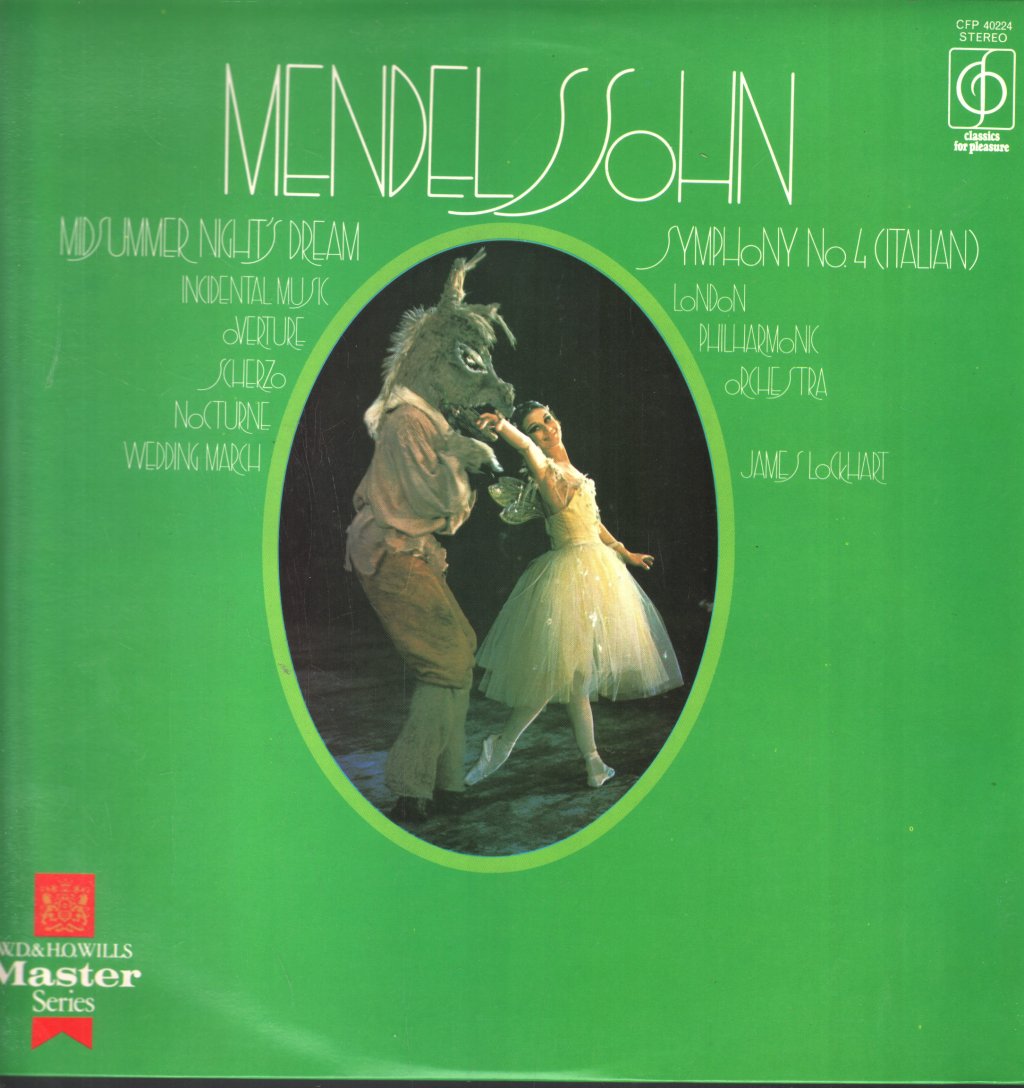 James Lockhart / London Philharmonic Orchestra - Mendelssohn - A Midsummer Night's Dream / Symphony No. 4 - Lp