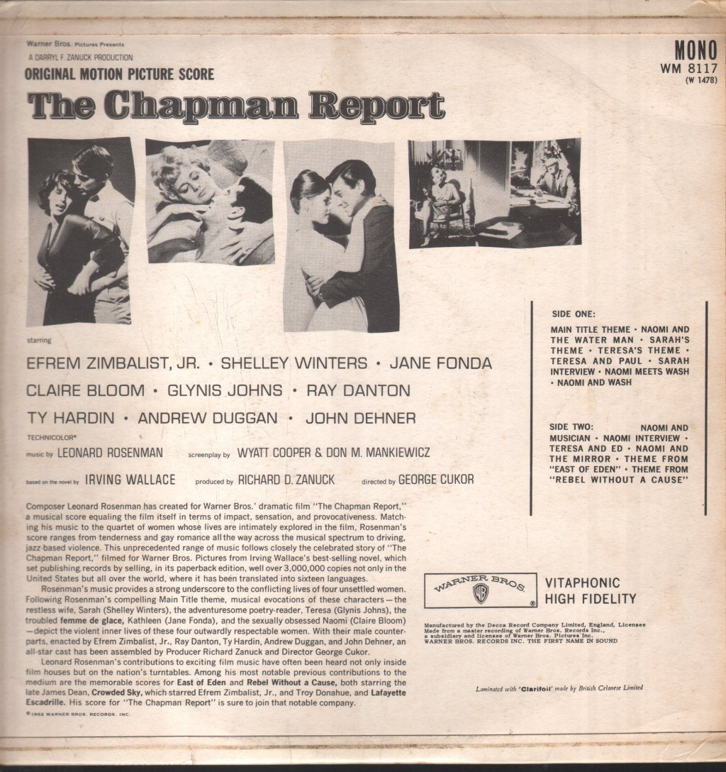 Chapman Report - Original Motion Picture Score - Lp
