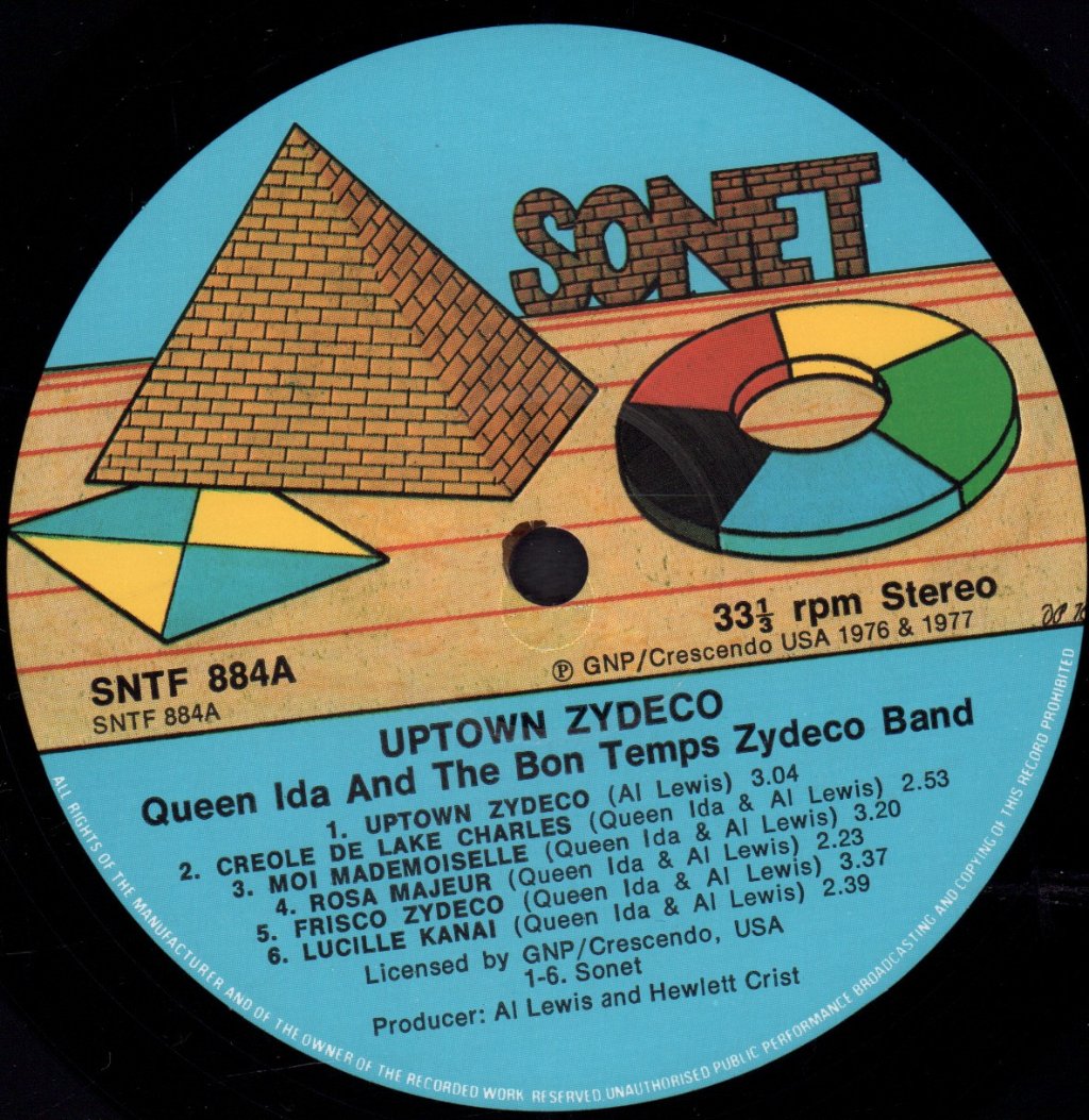 Queen Ida And The Bon Temps Zydeco Band - Uptown Zydeco - Lp