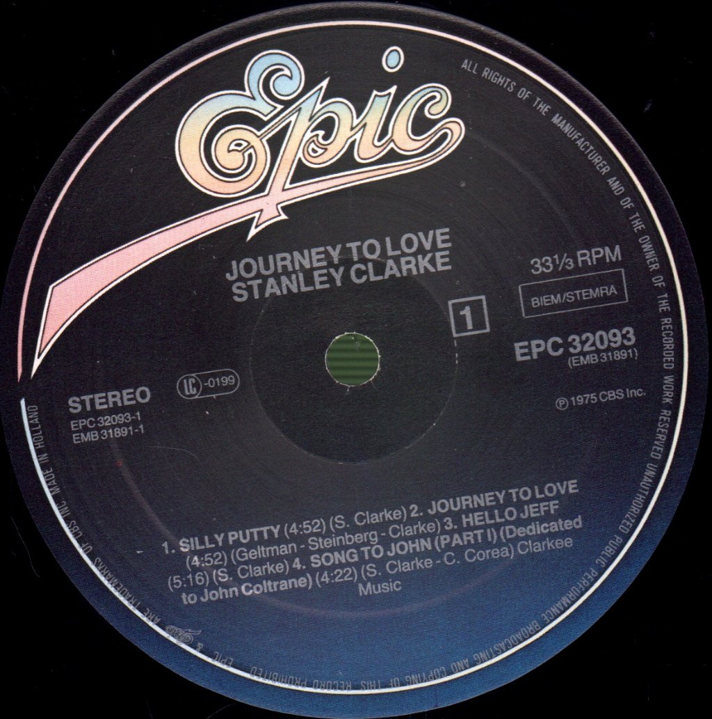 Stanley Clarke - Journey To Love - Lp