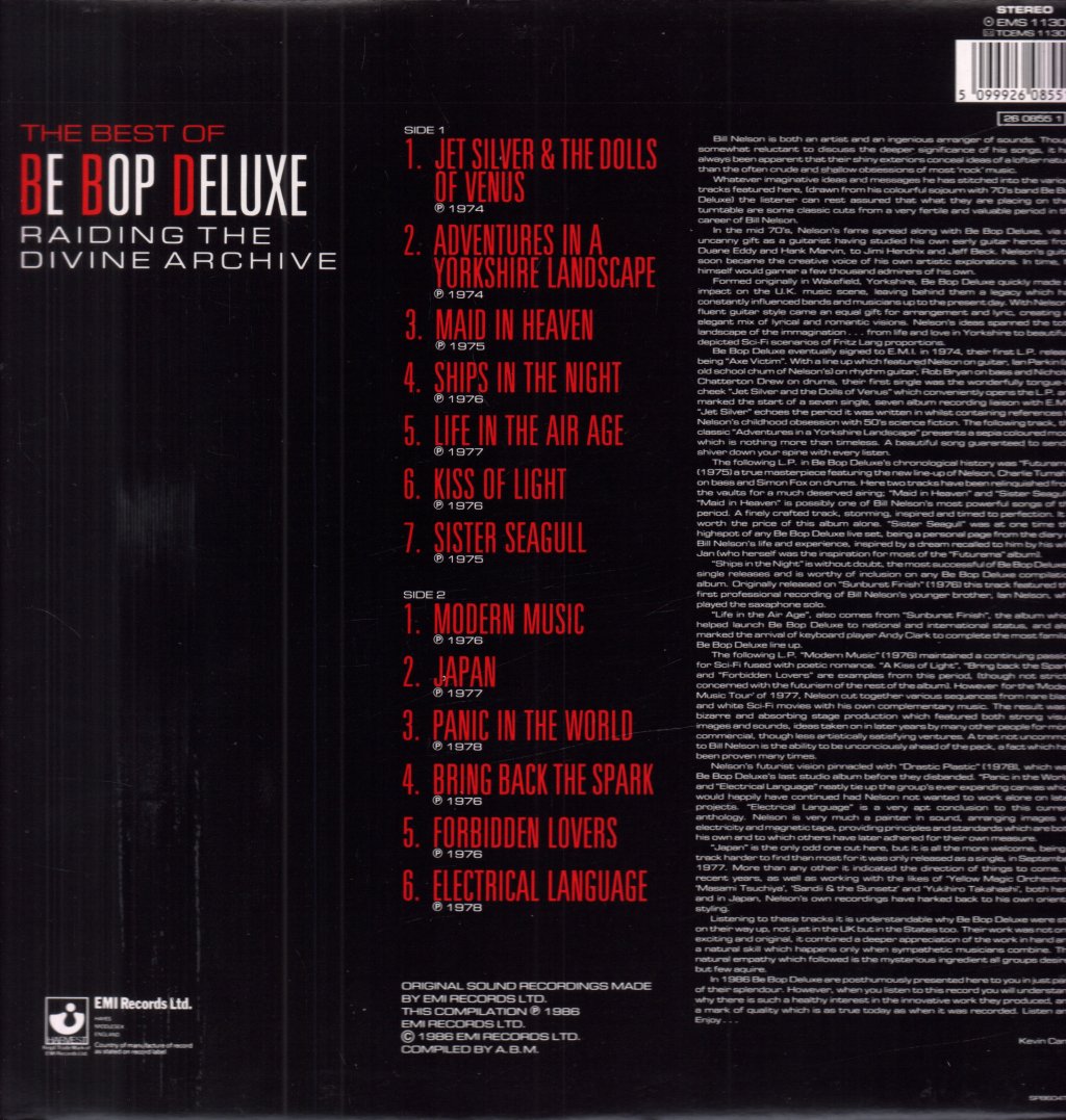 Be Bop Deluxe - Raiding The Divine Archive - Lp