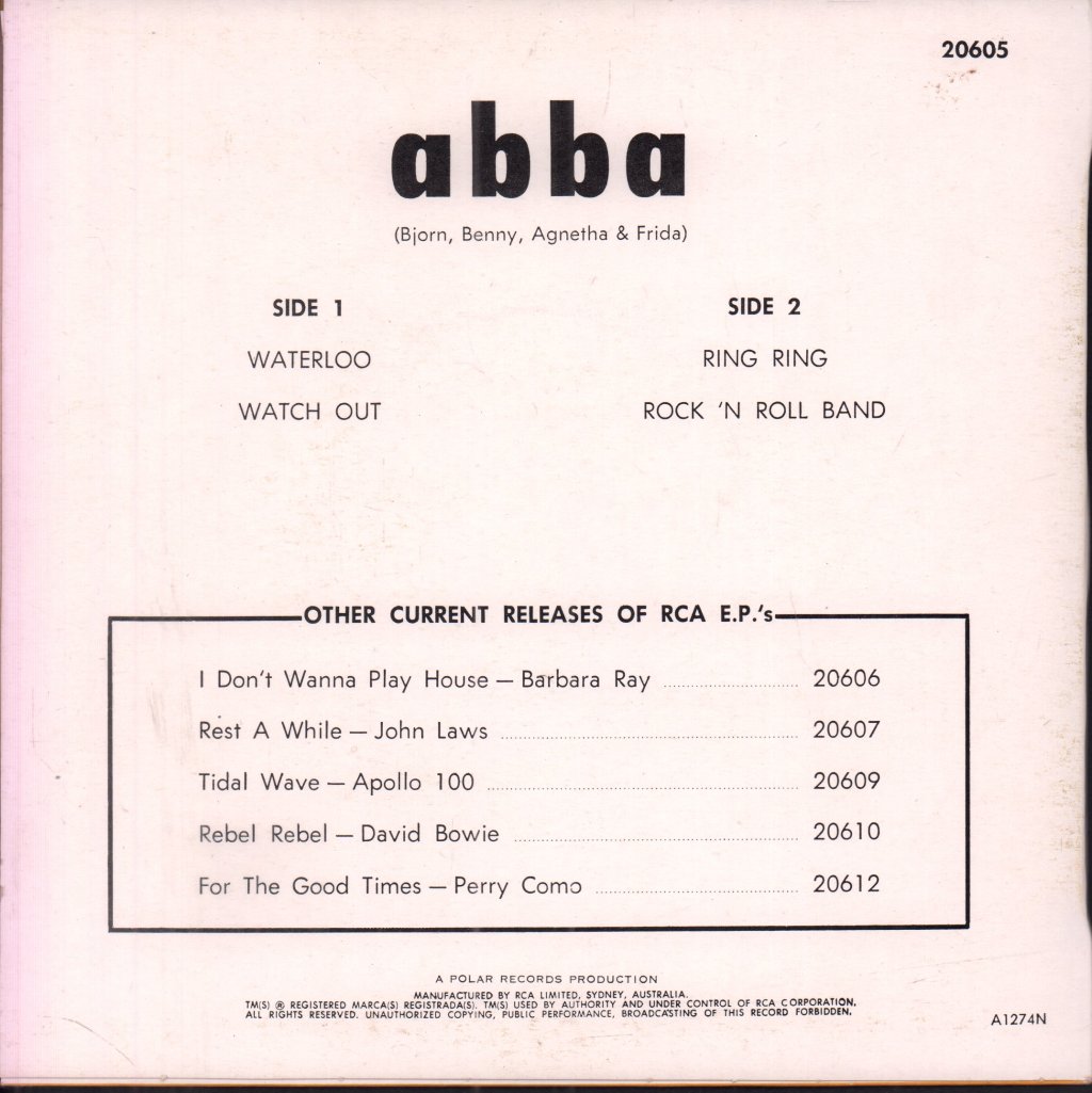 ABBA - Waterloo - 7 Inch