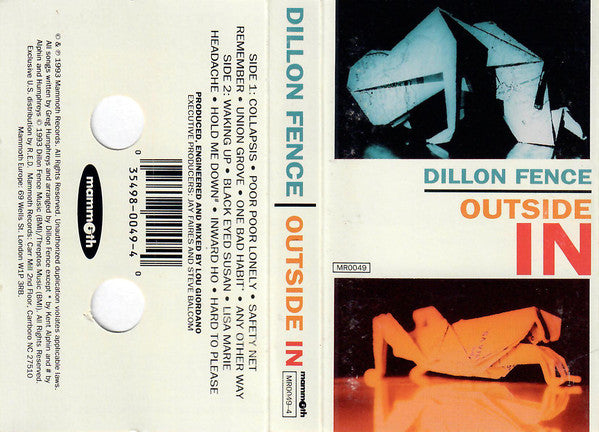 Dillon Fence - Outside In - Cassette