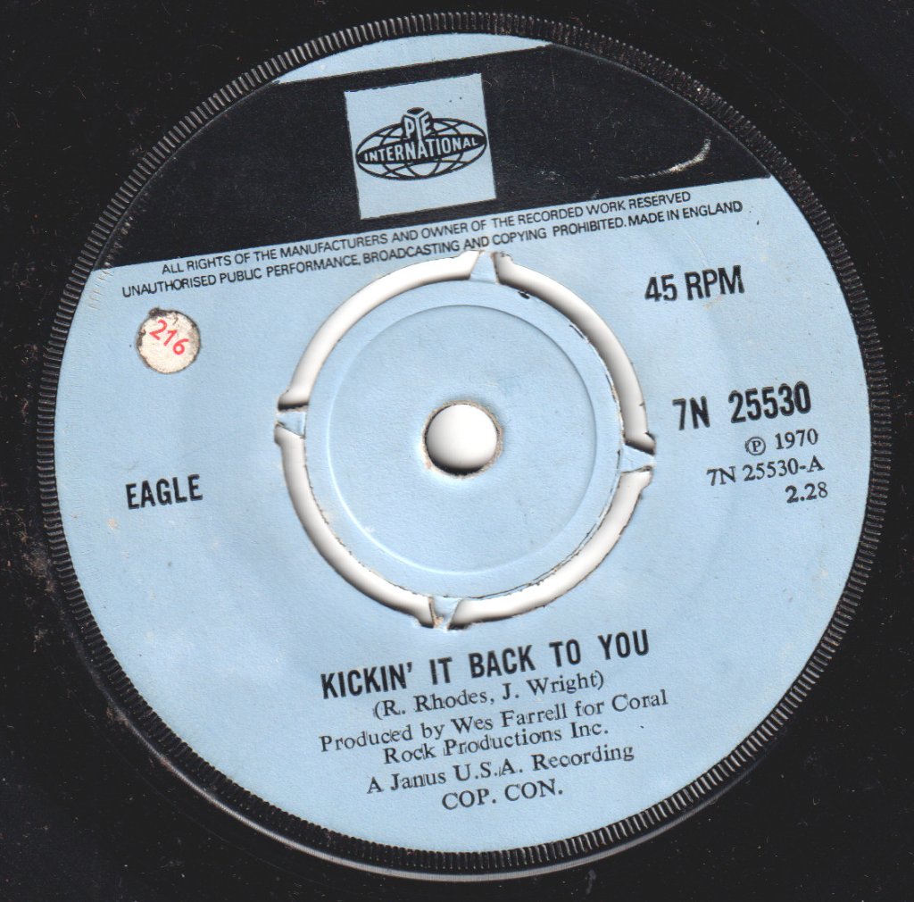 Eagle - Kickin' It Back To You - 7 Inch