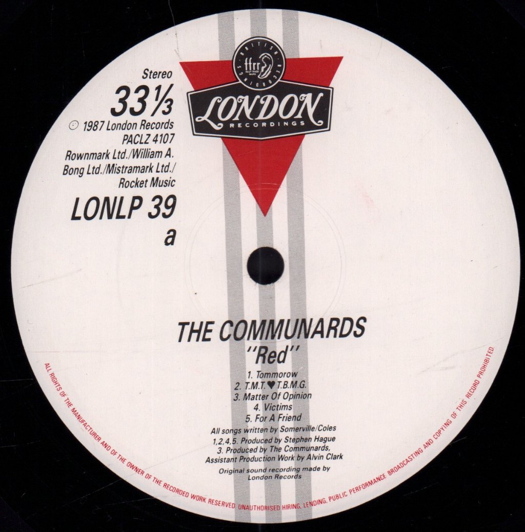 Communards - Red - Lp