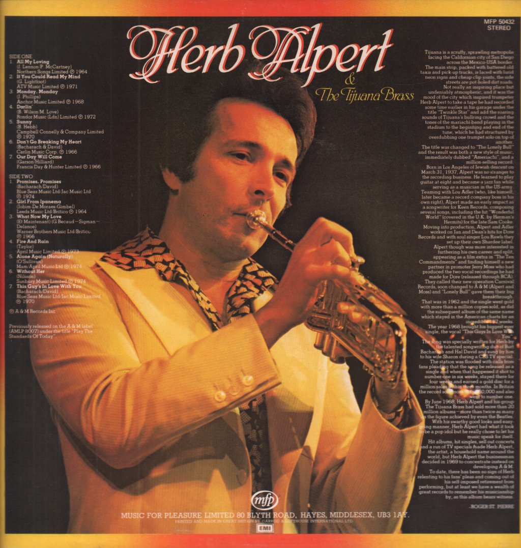 Herb Alpert - This Guy's In Love With You - Lp