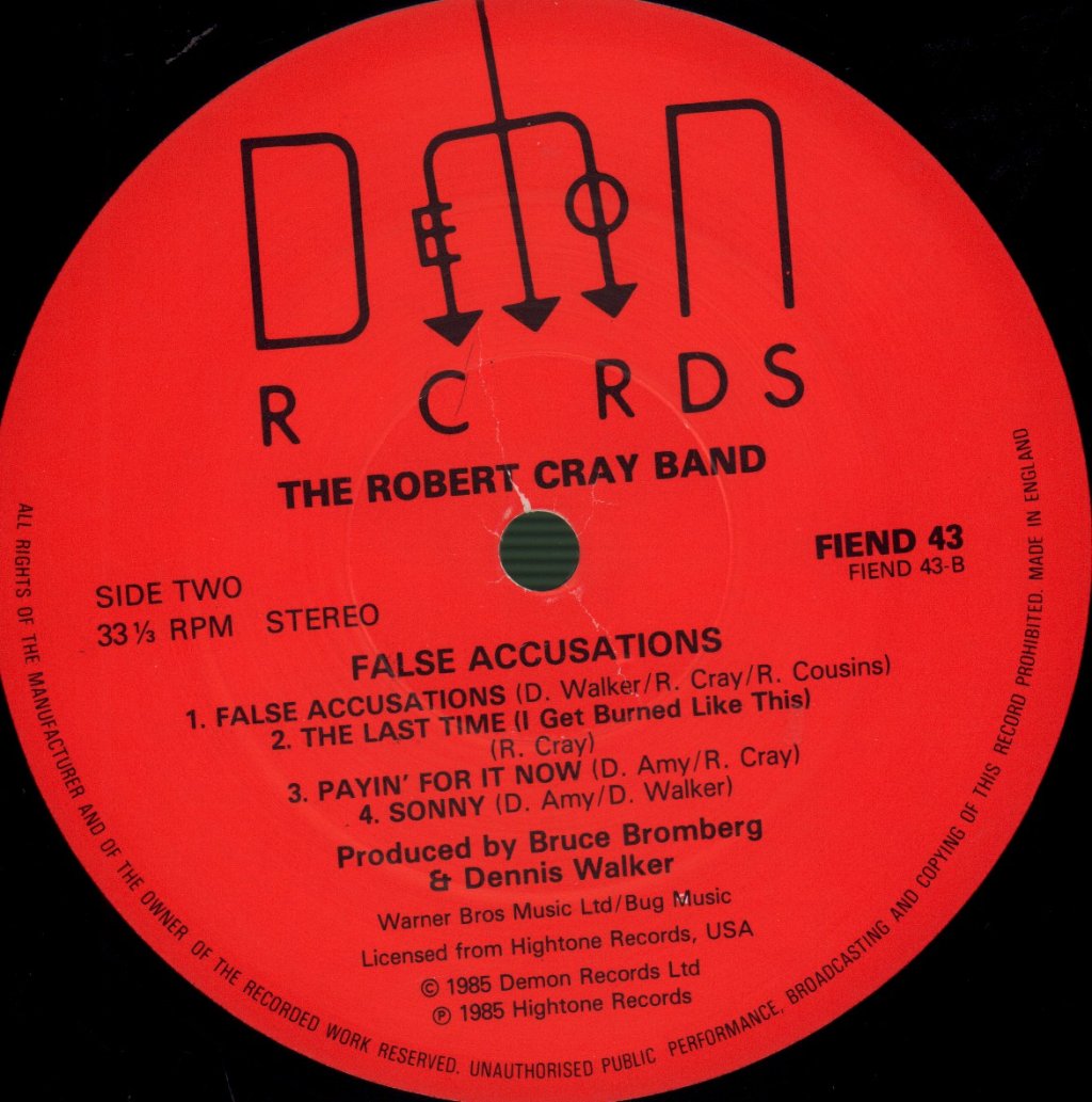 Robert Cray Band - False Accusations - Lp